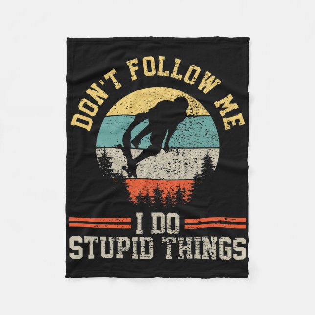 Skateboarding Skateboard  Fleecefilt (Framsidan)