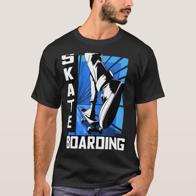 Skateboarding Skateboard Kids T Shirt (Framsida)