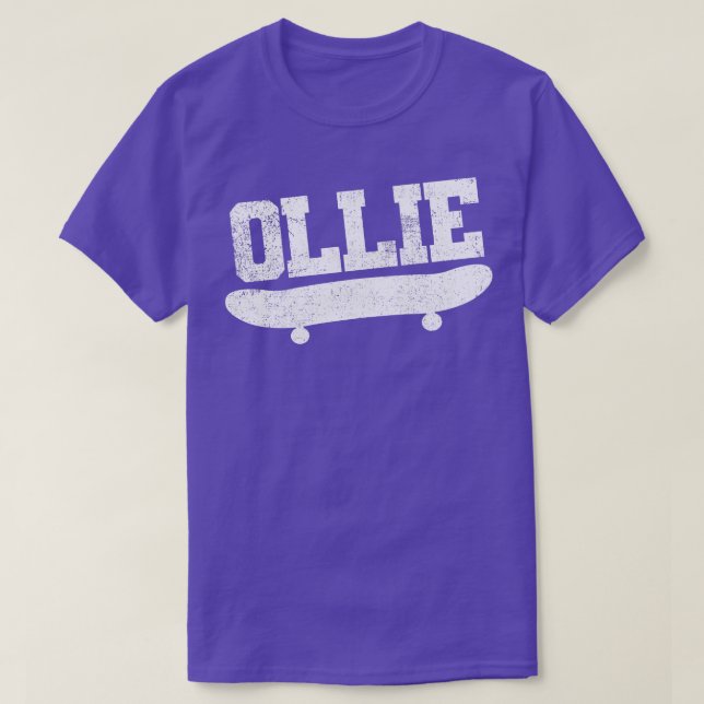 Skateboarding Skateboard Ollie 1 T Shirt (Design framsida)