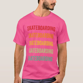 Skateboarding Skateboarding Hobbyist Rainbow Desig T Shirt
