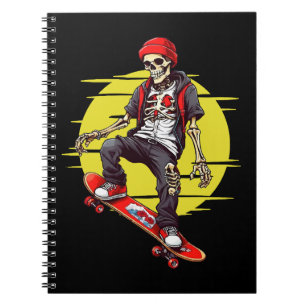 Skateboarding Skeleton Anteckningsbok
