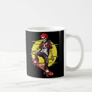 Skateboarding Skeleton Kaffemugg