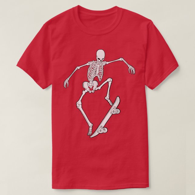 Skateboarding Skeleton Skateboard Graphic Funny Sk T Shirt (Design framsida)
