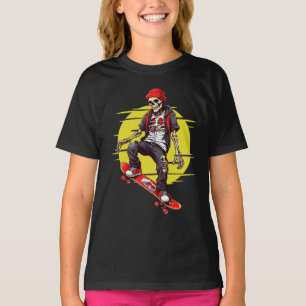 Skateboarding Skeleton T Shirt