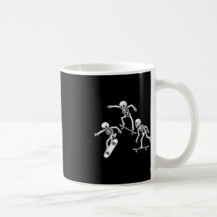 Skateboarding Skeletons Halloween Skater Boys Kids Kaffemugg