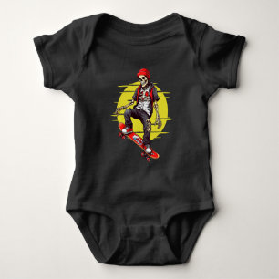 Skateboarding Skelett T Shirt