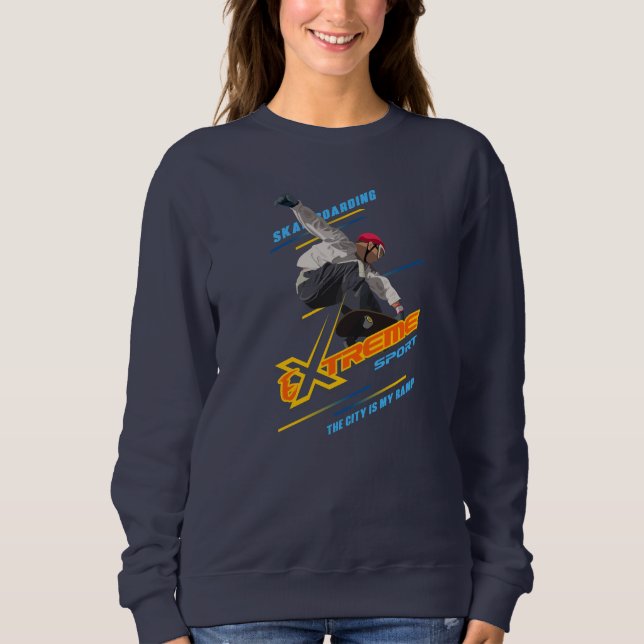Skateboarding | Sötskjorta för kvinnor T Shirt (Framsida)