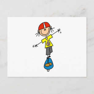 Skateboarding Stick figur Vykort