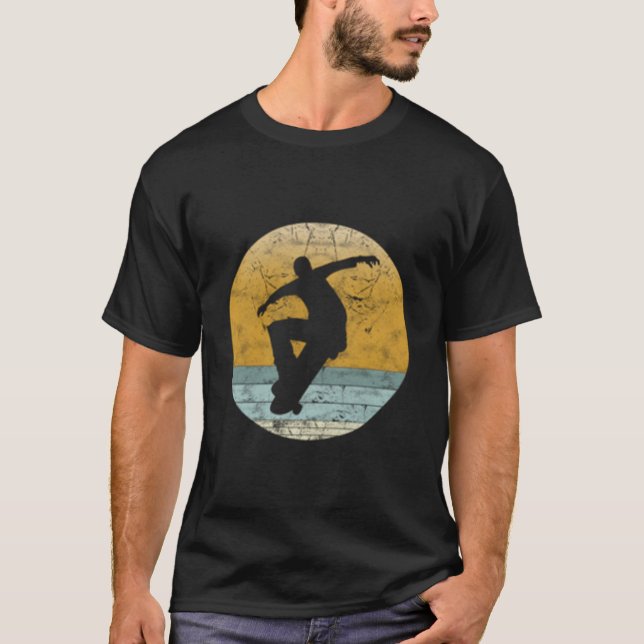 Skateboarding Style Sport Skateboard T Shirt (Framsida)