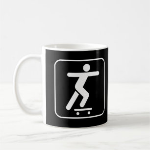 Skateboarding symbolmugg kaffemugg