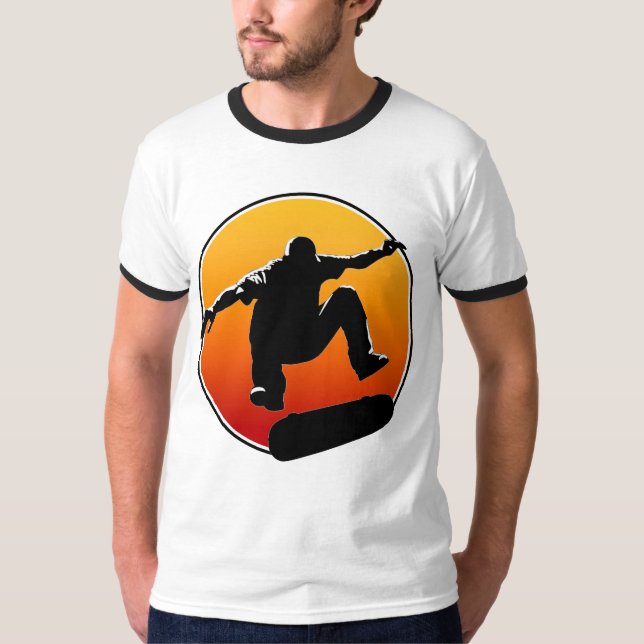 Skateboarding t-skjorta t-shirt (Framsida)