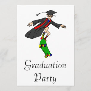 Skateboarding till studenten inbjudningar