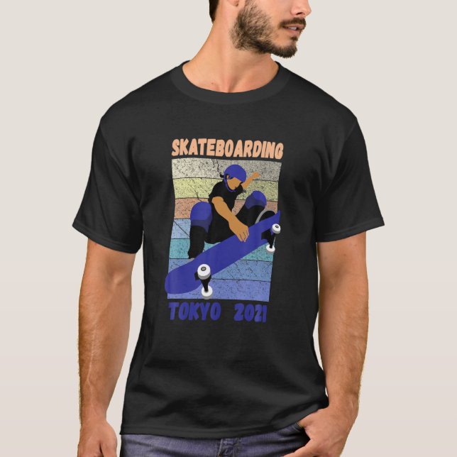 Skateboarding Tokyo 2021 Games T Shirt (Framsida)