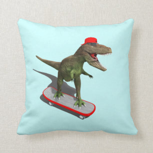 Skateboarding TRex Kudde