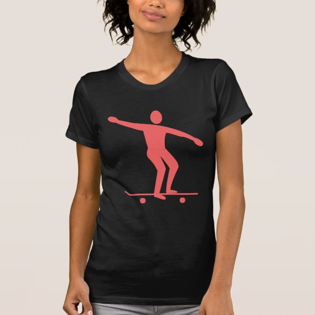 Skateboarding - Tropical Rosa T-shirt (Framsida)
