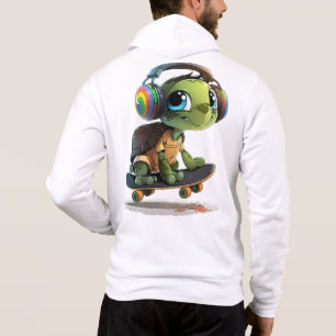 Skateboarding Turtle Hoodie T Shirt