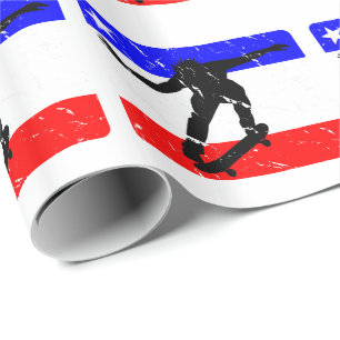 Skateboarding väderkorn för frihet presentpapper