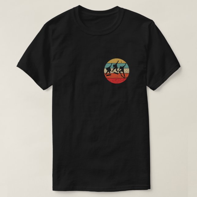 Skateboarding - Vintage Retro Skateboarder T Shirt (Design framsida)