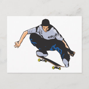 Skateboarding Vykort