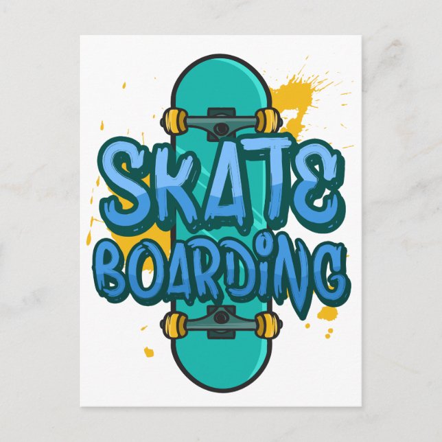 Skateboarding Vykort (Framsida)