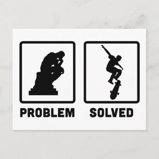 Skateboarding Vykort