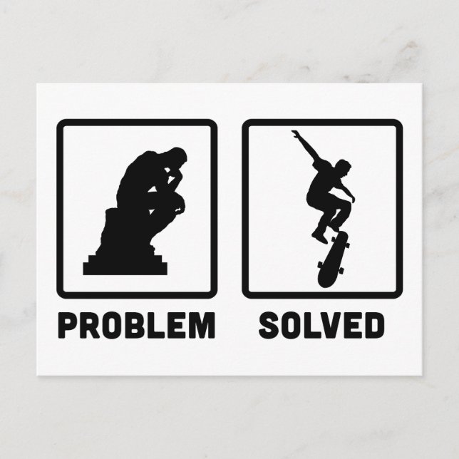 Skateboarding Vykort (Framsida)