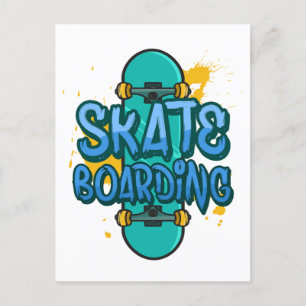 Skateboarding Vykort