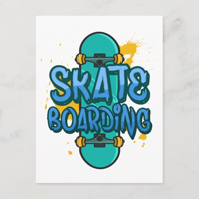 Skateboarding Vykort (Framsida)