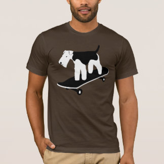 Skateboarding walesisk Terrier T Shirt