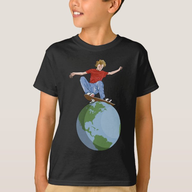 Skateboarding World T Shirt (Framsida)