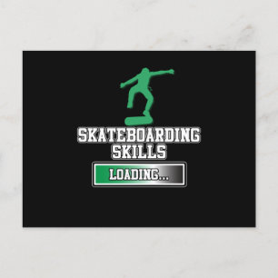 Skateboardingfärdigheter Skateboarder Skateboardbo Inbjudan Vykort
