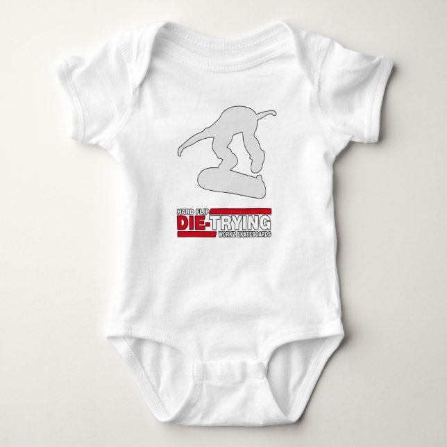 Skateboardinggåva med hård flippning t shirt (Framsida)