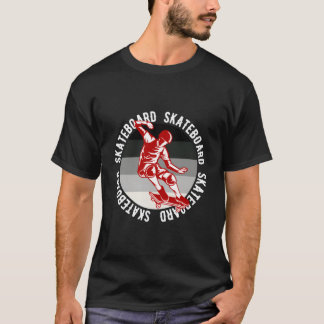 Skateboardingskejtboard T Shirt