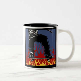 Skateboardkaffemugg Två-Tonad Mugg