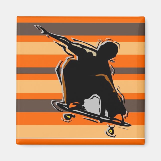 Skateboardmagnet Magnet (Framsidan)