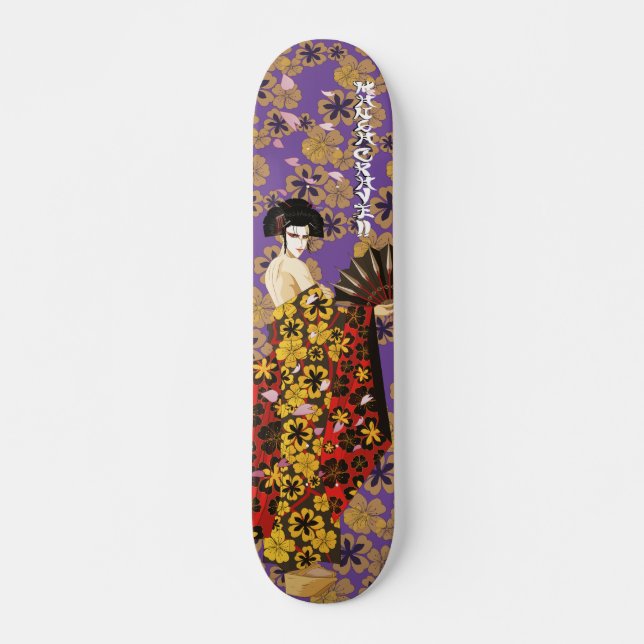SkateboardMasters_Geisha_lila Skateboard (Framsida)
