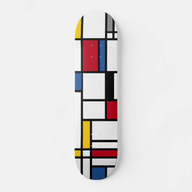 Skateboards art Piet Mondrian abstraction (Framsida)