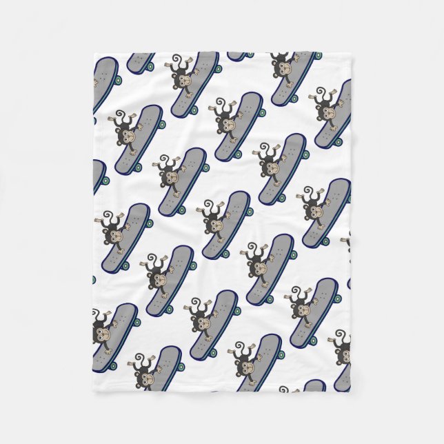 skateboards för bebisaparidning fleecefilt (Framsidan)