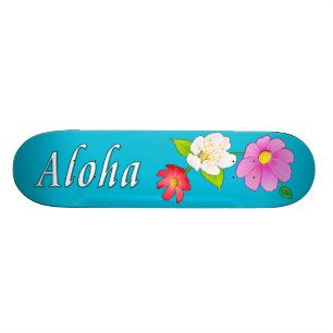 Skateboards för Hawaii Skateboardblommigt Aloha