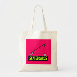 Skateboards Minimal 3D Bokstavsstil Tygkasse