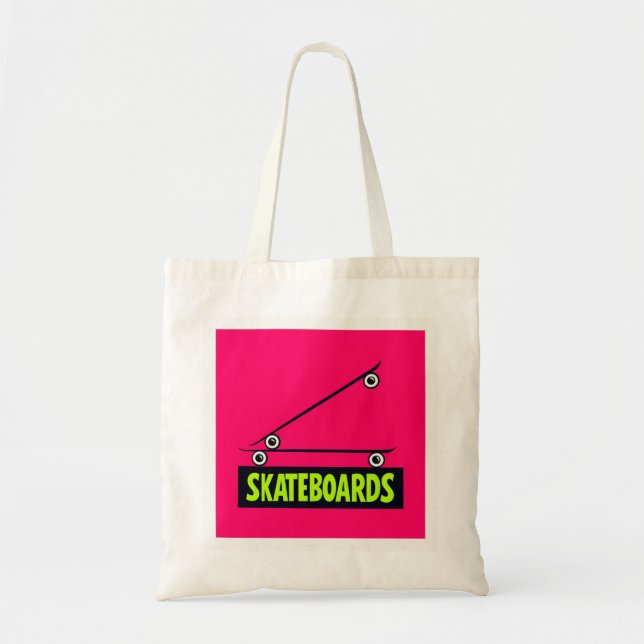 Skateboards Minimal 3D Bokstavsstil Tygkasse (Framsidan)