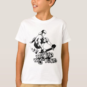 Skateboardskjorta - välj stil, färg tee