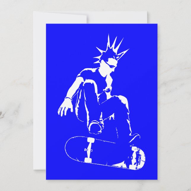 skateboardspunk inbjudningar (Framsida)