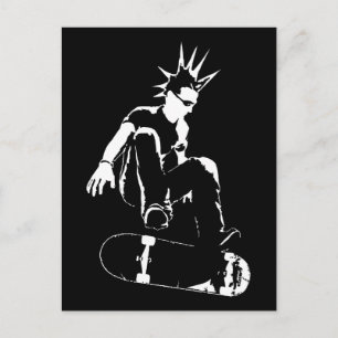 skateboardspunk vykort