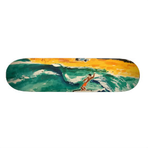 skateboardsurfare mini skateboard bräda 18,5 cm