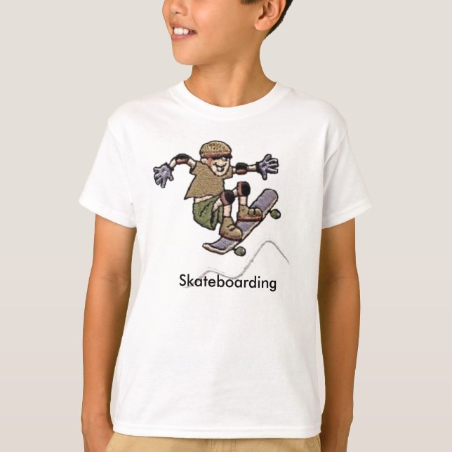 SkateboardT-skjorta Tee (Framsida)