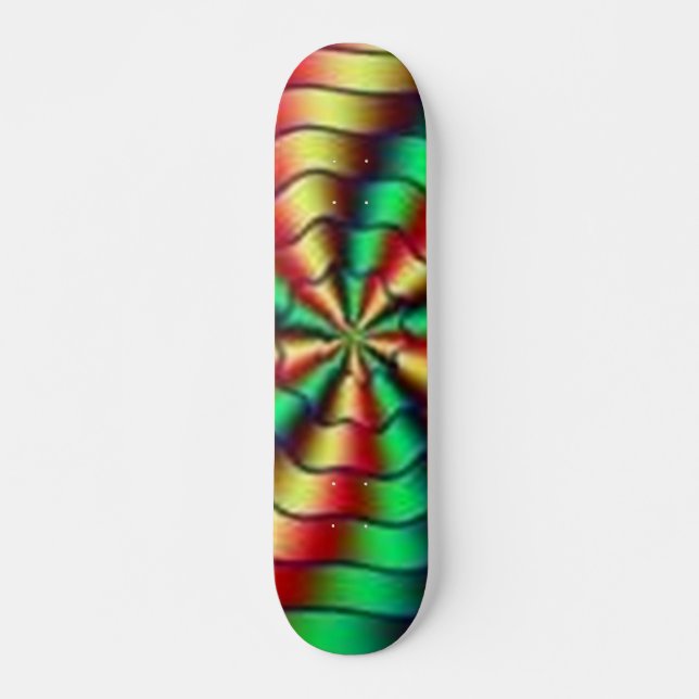 Skateboardtavlor färg-Spiral Skateboard Bräda 20 Cm (Framsida)