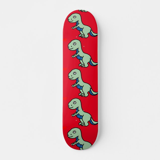 Skateboardtavlor för FUNNY DINOSOCAR ART Mini Skateboard Bräda 18,5 Cm (Framsida)