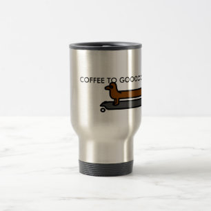 Skateboardtaxhunden reser kaffemuggen resemugg
