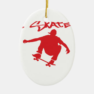 Skateboardtrick Julgransprydnad Keramik